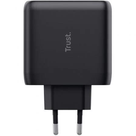 CARGADOR PARED/VIAJE 2xUSB-C 65W MAXO NEGRO TRUST